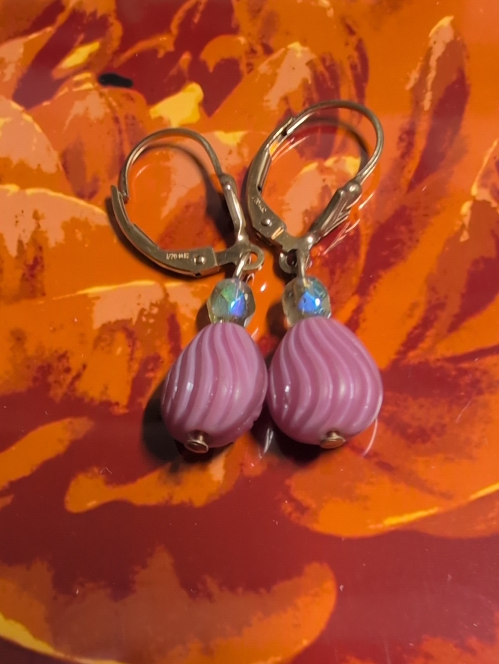 Pink Swirl Drop Earrings - Women's Fashion Jewelry